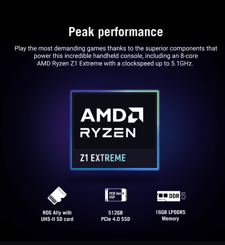 ASUS ROG Ally Handheld Gaming Console ROG Ally