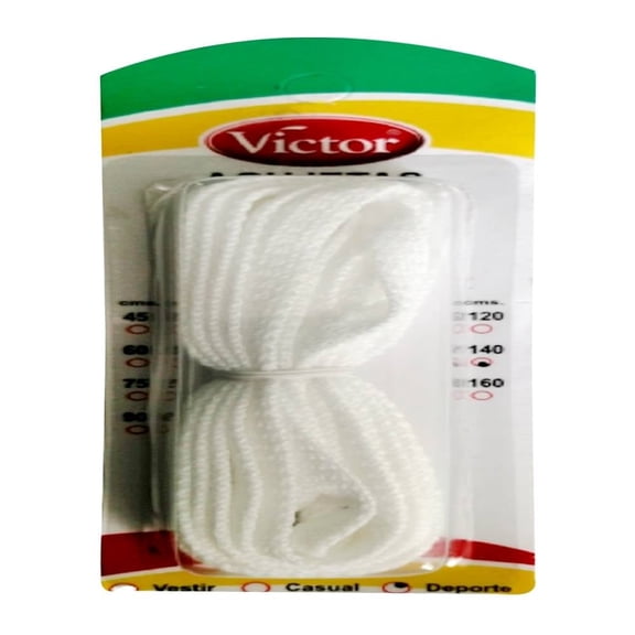 Agujeta Victor para Deporte Blanco 140 cm