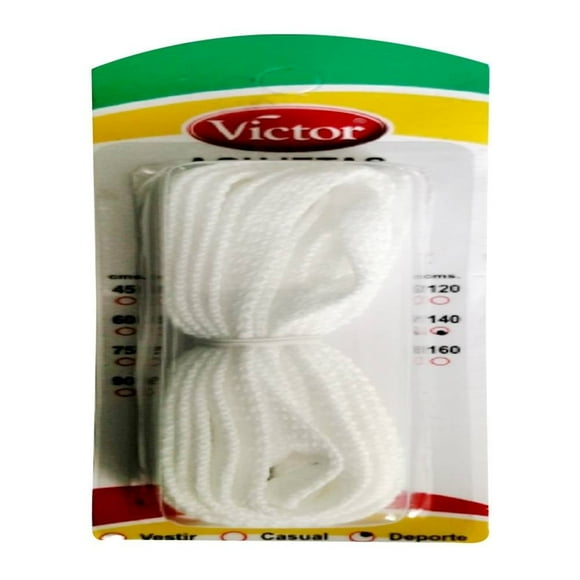 Agujeta Victor para Deporte Blanco 140 cm