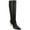 Black, variant on INC Womens Havannah Faux Leather Pointed Toe Knee-High Boots
