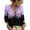 Purple, variant on Womens 3/4 Length Sleeve Tunic Tops Dressy Casual V-Neck Summer Tops Loose Fit Work Blouses