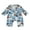 Blue, variant on Suealasg Christmas Baby Girl Boy Pajamas Rompers Long Sleeve Santa Claus Print One-Piece Pajamas Infant Footie Pjs Newborn Full Length Jumpsuits Sleepwear