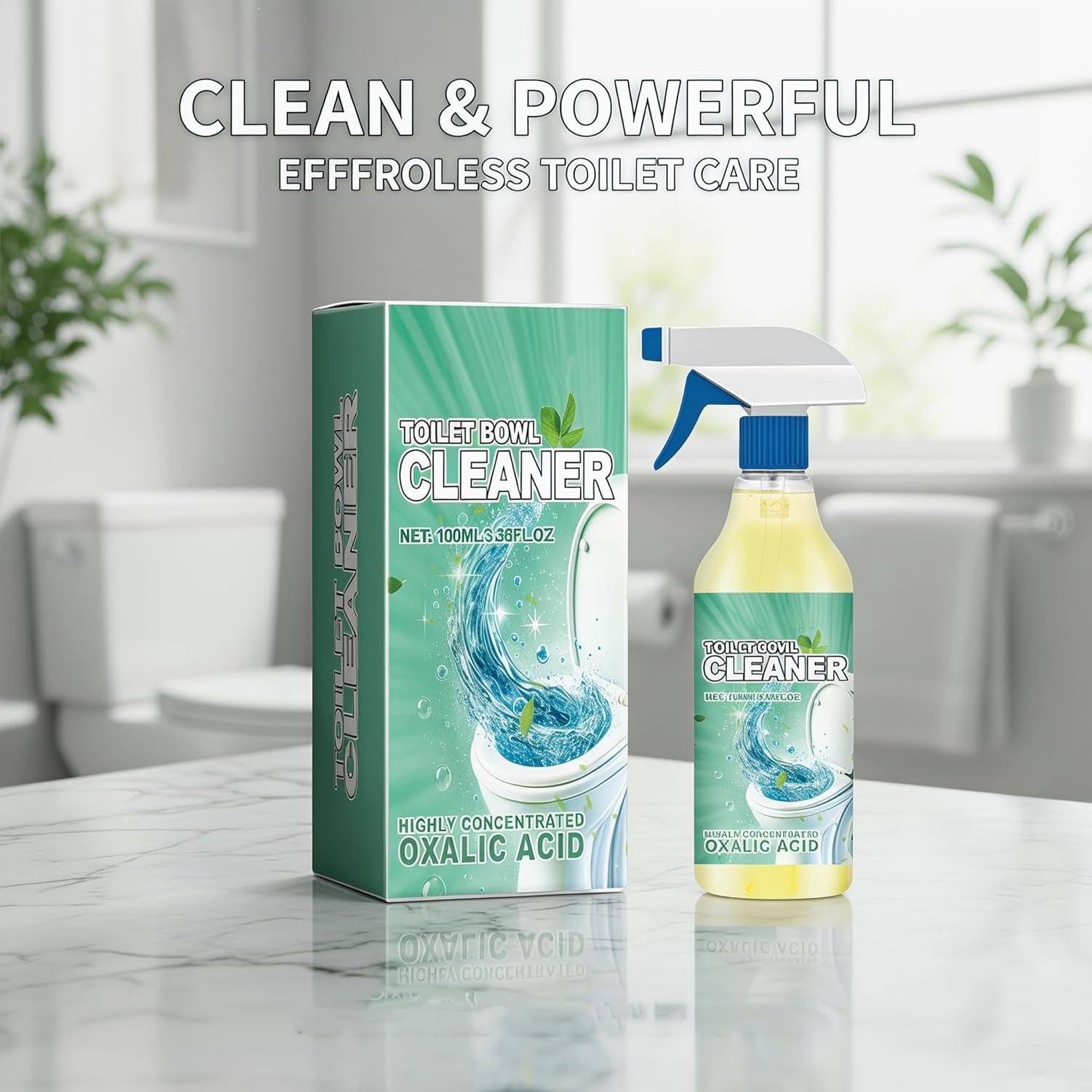 Amirose Bathroom Cleaner, Powerful Stain Removal Cleaner Spray, Powerful Cleaning Foam Cleaner for Bathroom, Kitchen, Bathtub, Toilet, Porcelain, Tiles (3pcs)