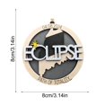 WINDLAND Solar Eclipses Ornament 2024 Totals Solar Eclipses Wood