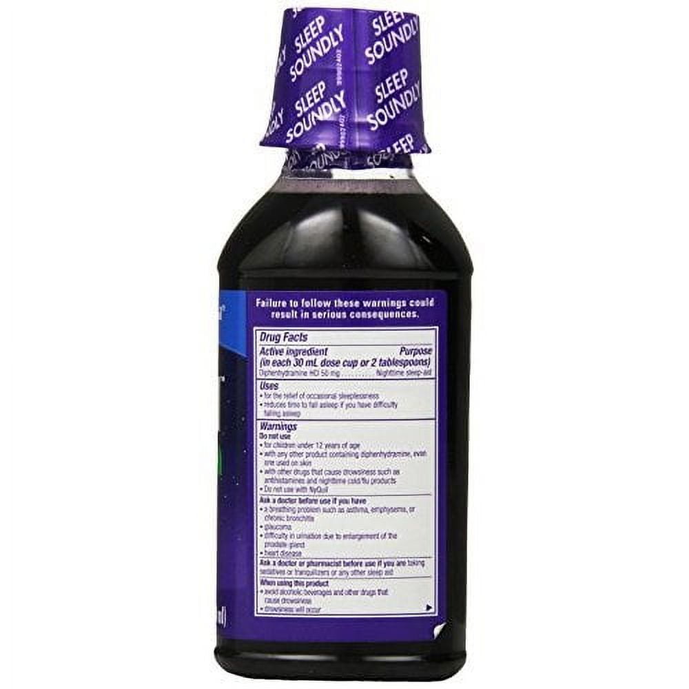 ZzzQuil Nighttime Sleep-Aid Liquid Warming Berry Flavor 12 Fl Oz