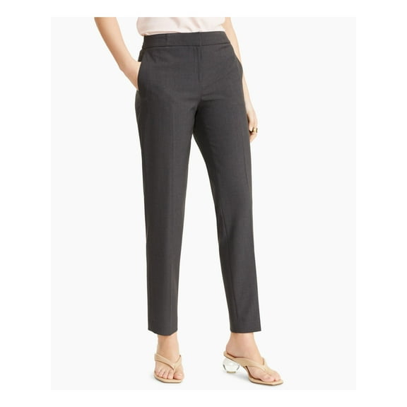 BAR III Womens Gray Pocketed Zippered Straight leg Pants Size: 2