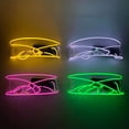 thumbnail image 2 of HEVIRGO 2PCS Prank Glasses Longer Glow Time Wireless Lighting Acrylic Prank LED Glasses for Christmas, 2 of 10