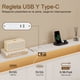 thumbnail image 4 of Fabato Base Cama Matrimonial - 4 cajones de Almacenamiento - Cabecera Matrimonial con Luces Led, 1 Puerto USB, 1 Puerto C - 13 Soportes de Metal y topes Antideslizantes (Blanco), 4 of 7