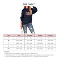 thumbnail image 3 of Sudadera con capucha navideña Mangas largas Patrón de árbol Tipo suelto Cómodo jersey con bolsillo frontal Azul marino XXL, 3 of 4