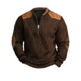 thumbnail image 2 of YUELONGHU Men Casual Crew Neck Pullover Mens Sweatshirts Hoodies Zip up Front Men's 3D Printed Half Zip Sweatshirt Autumn and Winter Printed Sweatshirt 1/4 Zip Pullover Mens Sweatshirt L, 2 of 3