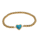 thumbnail image 1 of LuckyLy Pulseras Mujer Oro 14k con Piedras Naturales, Brazalete de Acero Inoxidable con Baño Oro 14k – Joyería ideal como Regalos para Mujer San Valentín y Regalos para Mamá Navidad, turquesa Unitalla, 1 of 7