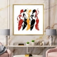 thumbnail image 3 of Designart Belles danseuses Silhouettes afro-américaines ART MURAL À CADRE FLOTTÉ, 3 of 4