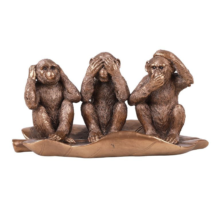 Ebros Stacked See Hear Speak No Evil Monkeys Three Wise Apes Of The Jungle  Figurine 8