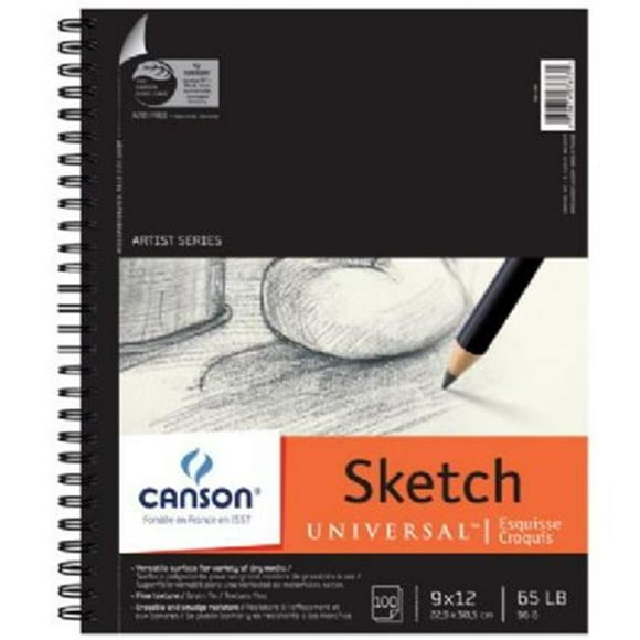 Canson C100510851 9 in. x 12 in. Sketch Sheet Pad