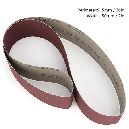 Elowen Polishing Tool GXK51-B Alumina Abrasive Belt Sanding Band for Wood Furniture Grinding Polishing 320 Grit