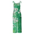 thumbnail image 5 of DDAPJ pyju Women Vintage Boho Beach Jumpsuit 2045 Fashion Summer Overalls for Women Floral Print Wide Leg Romper Playsuits on Sales Multicolor XL, 5 of 6