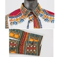 thumbnail image 4 of BAZINRICHE Men Outfit African Clothes Ankara Print Dashiki Suit for Men Casual Top Shirts Trousers Pant 2 Pcs Set, 4 of 4