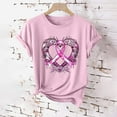 thumbnail image 4 of VKOYWKM Breast Cancer Tshirts for Women Pink Ribbon Graphic Tees Breast Cancer Awareness Shirts Short Sleeve Inspirational Tops, 4 of 5