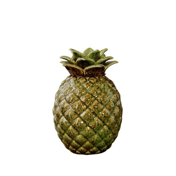 Pineapple Ceramic Tea Canister With Sealed Lid Creative Home Storage Cabinet Ornament