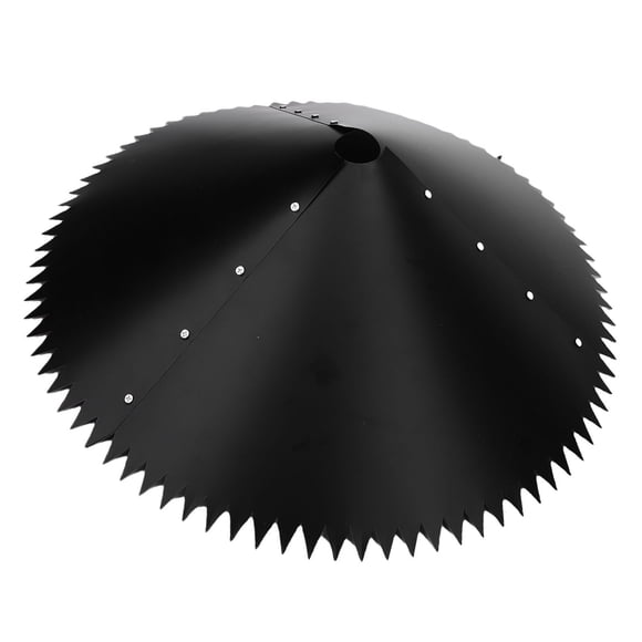 Baffle Squirrel Baffles with Spikes for Bird Feeder Pole 3 Pieces Wrap Around Squirrel Guard Weather Resist Black