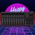thumbnail image 6 of Miumaeov Professional 12 Channel Mixer Console USB Bluetooth Live Studio Audio Power Mixing Board Amplifier 110V, 6 of 24