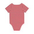 thumbnail image 6 of Rocae Red Checkboard for Baby Cotton Short-Sleeve Bodysuits for Unisex Onesies Bodysuit-18 Months, 6 of 7