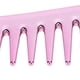 thumbnail image 3 of Peignes à dents larges, sans manche, démêlant, grand peigne de salon pour shampoing, pour hommes et femmes, violet et rose, 3 of 4