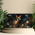 thumbnail image 6 of 1 Pcs 2D Flat License Plate Covers & Frames, A Fawn Among Flowers For Decorative Front, Waterproof For Decoration Aluminum License Plate Covers & Frames Cover For Men Women, 12" X 6", 6 of 7