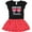 Black & Red with Polka Dots, variant on Inktastic Sanibel Island Florida Vacation Girls Toddler Dress