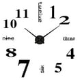thumbnail image 1 of Leutsin 3D Stick On Wall Clock Modern-Art Design Decal DIY Mirror Sticker Mute HomeDecor, 1 of 1