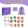 thumbnail image 2 of Juego de rompecabezas Brain Teaser Femicgal, 18 piezas, para adultos y niños, 2 of 6