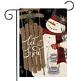 thumbnail image 2 of Briarwood Lane Winter Garden Flag 12x18 For Outdoor Snowman and Sled For Winter Garden Flag Flags For Outside, 2 of 4