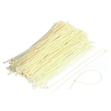 UPC: 0712662902560 | Unique Bargains 200mm x 2.5mm Nylon Cable Wire Zip Trim Wrap Cord Strap Loop Tie Beige 300Pcs