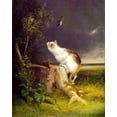 thumbnail image 2 of Beard, William Holbrook 15x18 White Modern Wood Framed Museum Art Print Titled - The Birdwatcher, 2 of 4