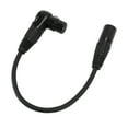thumbnail image 1 of 90 Angle XLR Microphone Extension Cable Adapter, Right Angle XLR Female to Male Connector, Compatible with Stage Lighting, Mixing Consoles, for Electric Guitars, 1 of 7
