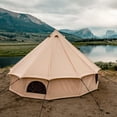 thumbnail image 6 of (2 pack) WHITEDUCK Regatta Canvas Bell Tent - w/StoveJack, Waterproof, 4 Season Luxury Camping and Glamping Yurt Tent Outdoor (20' (6M), Water Repellent, Sandstone Beige), 6 of 7