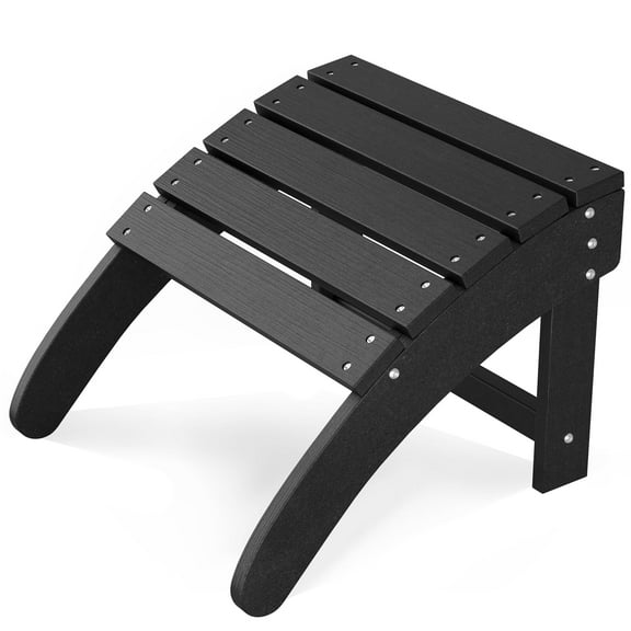 Huisuilinss Adirondack Ottoman Foot Rest,HDPE Patio Footrest For Adirondack Chair,Weather-Resistant Outdoor Footrest Foot Stool For Outside Porch Pool Lawn Backyard