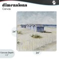 thumbnail image 4 of Stupell Industries Coastal Vintage Coastline Nautical Shacks Canvas Art, 24 x 24, by Lorenzo Collective, 4 of 8