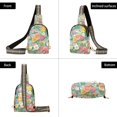 thumbnail image 7 of FORMRS Womens Crossbody Sling Bag Travel Daypack Shoulder Chest Backpack, Floral Pattern, 7 of 7