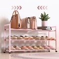 thumbnail image 1 of Expandable Shoe Rack for Closet \uC\uD Adjustable Shoe Rack for Small Space Small Shoe Organizer for Front Door Sturdy Metal, 1 of 6