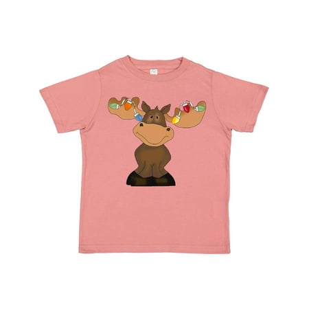 

Inktastic Christmas Moose Lights Gift Toddler Boy or Toddler Girl T-Shirt