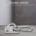 thumbnail image 2 of 2 Sets Of Suspended Ceiling Wall Mount U-Shaped Hooks Stainless Steel Heavy Duty Multi-Function Hammock Hook Metal Base Plate with, 2 of 8