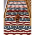 thumbnail image 2 of Stair Treads for Wooden Steps, Retro American Flag Peel and Stick Stair Treads with Reusable Adhesive, White Star Red Blue US Flag Non Slip Indoor Stairs Runner Rugs Mats for Elders Dogs 8"x30" 10PCS, 2 of 7
