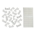 thumbnail image 3 of 20 Pcs Cable Cord Clips Self-Adhesive Wire Clamp Table Wall Tidy Holder Organizer, 3 of 9