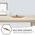thumbnail image 3 of Greenadscape Nautical Fishing Boat Canoe Model Handcrafted Wood Decor for Home Office Table Decoration 4.5 Inches, 3 of 8