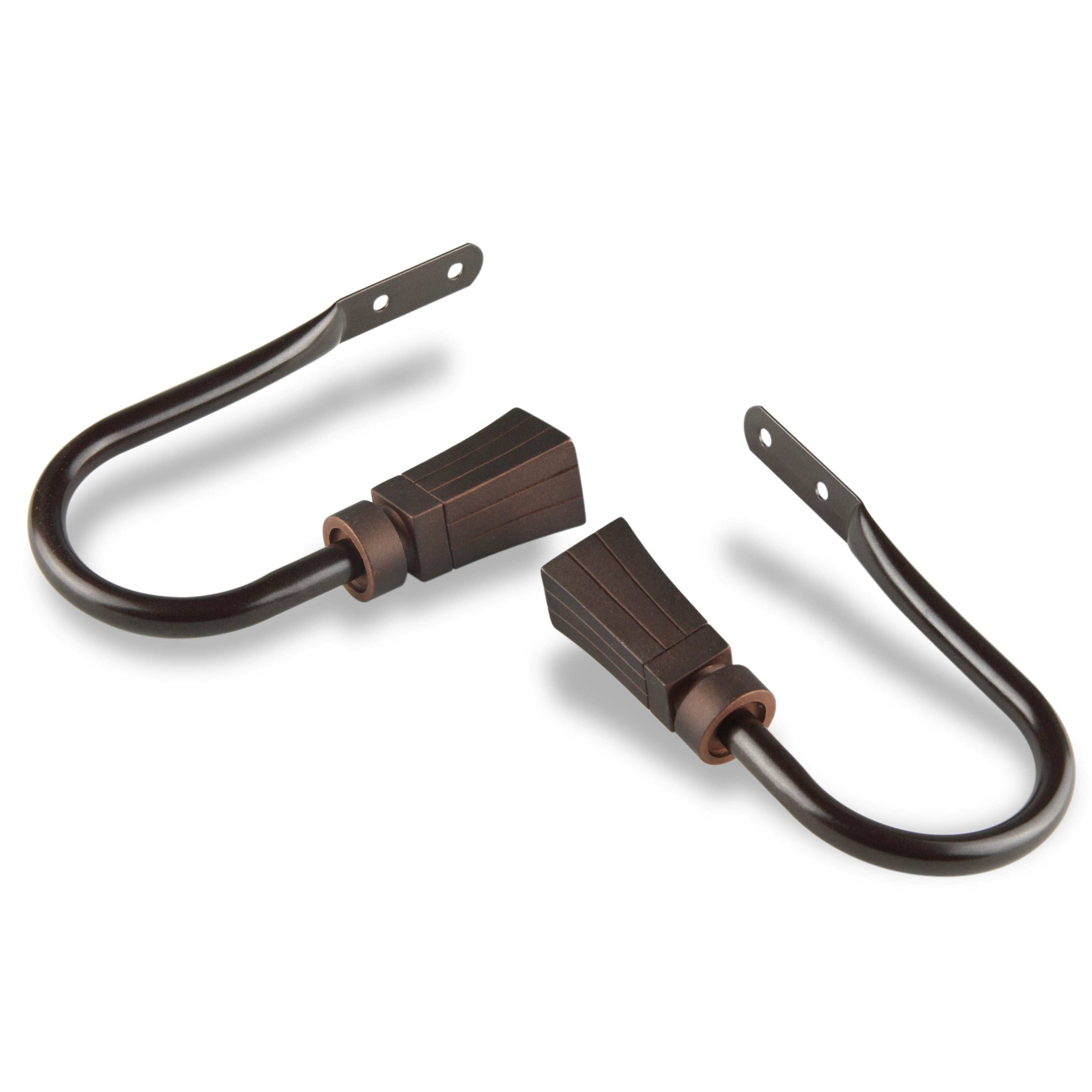 Colton Curtain Rod Holdback - Cocoa