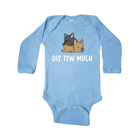

Inktastic Napping Dis Tew Much Frenchies Gift Baby Boy or Baby Girl Long Sleeve Bodysuit