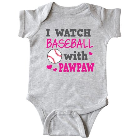 

Inktastic I Watch Baseball with My Pawpaw Gift Baby Girl Bodysuit