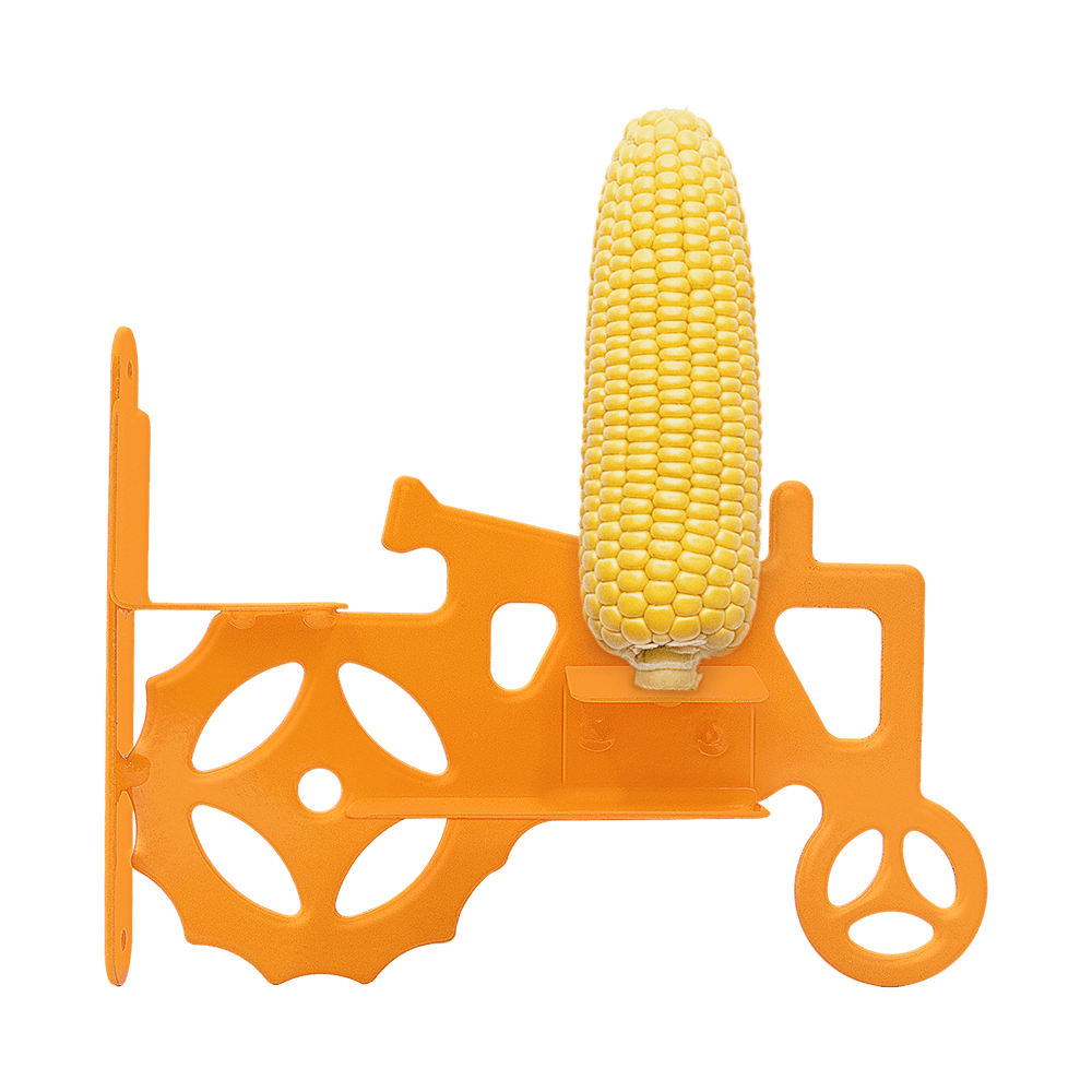 Zenport Z203008 Corn Cob Squirrel and Bird Feeder, Orange