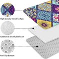 thumbnail image 5 of Multicolor Ethnic Geometric Patchwork Pattern Bathroom Rugs Sets 3 Piece,Toilet Cover Set,Absorbent Non Slip Bathroom Mats Sets with U-Shaped Contour Rug Toilet Rug Set, 5 of 5